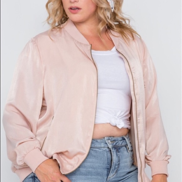 Jackets & Blazers - Pink Bomber Jacket
